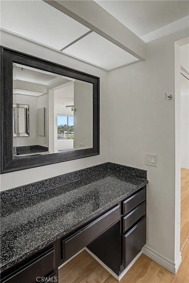 Larger primary bath sink area has lots of counter space.