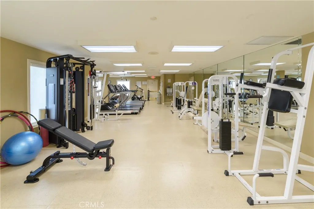 Well-equipped fitness facility