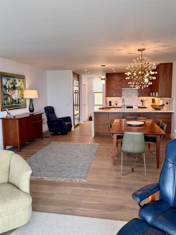 Dining area and kitchen