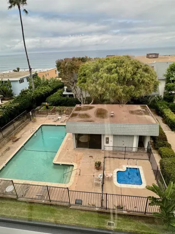 View of Pool Jacuzzi and Ocean from Living Area