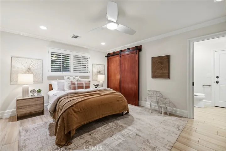 Full bed and bath down
