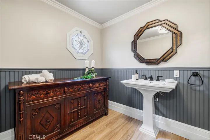 Downstairs guest powder room