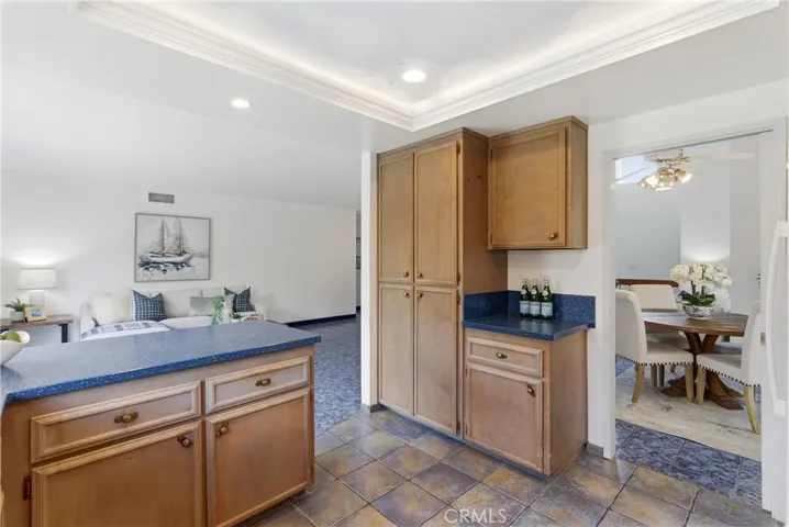 Sit up counter & pantry storage