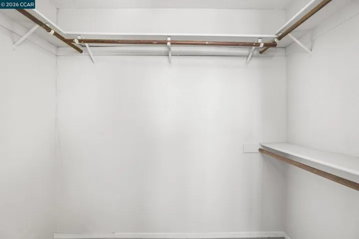 Walk-in closet off the bathroom