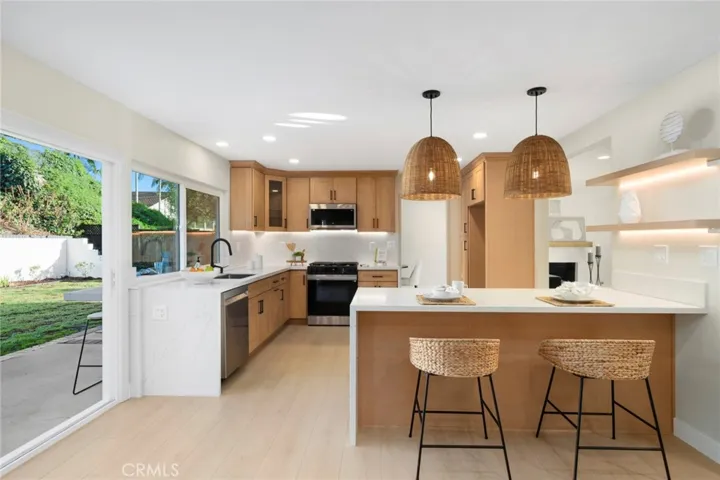The fully remodeled kitchen is a true showstopper