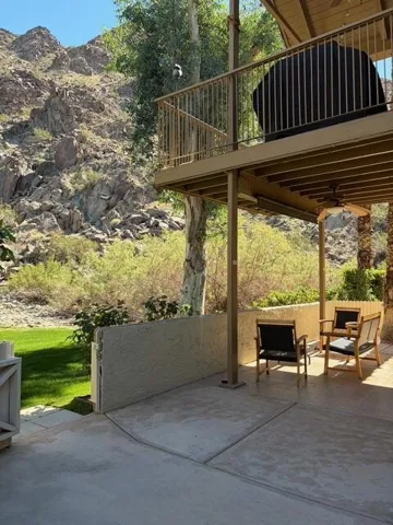 wraparound patio