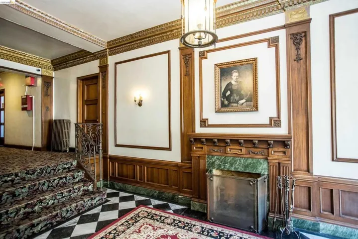 Entrance to property with radiator