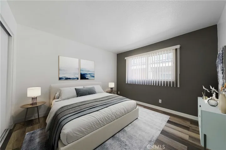 Virtually staged Bedroom #2, furniture may not be to scale.