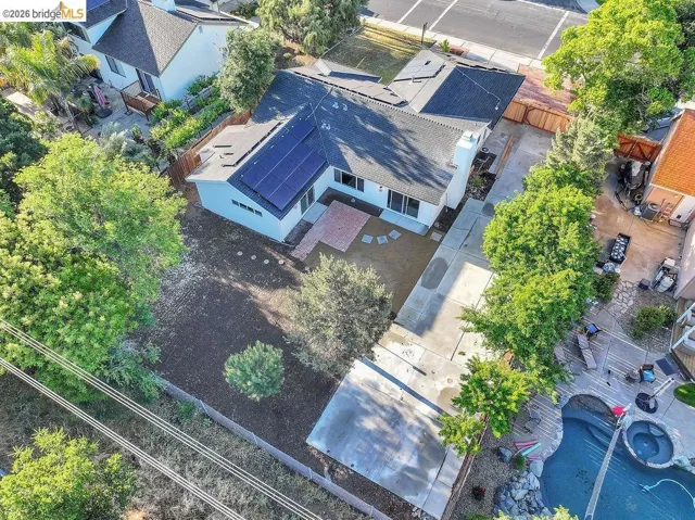 View from above of property