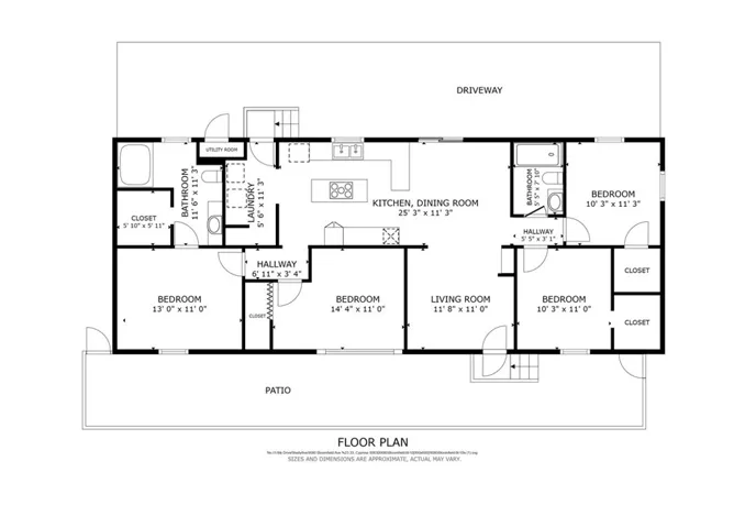 Floor plan for the property