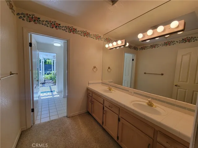 Hall Bath With Double Sinks