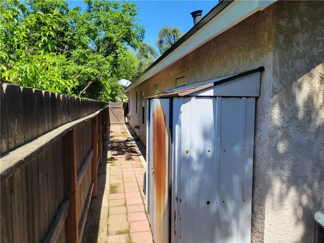 Side Yard With Storage