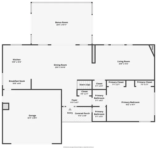floor plan master downstairs
