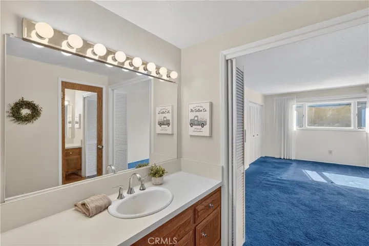 down stairs vanity