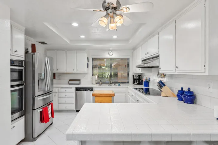 Ample storage and counter space