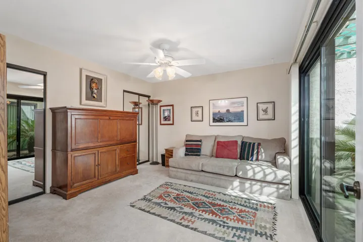 Den/guest bedroom atrium view