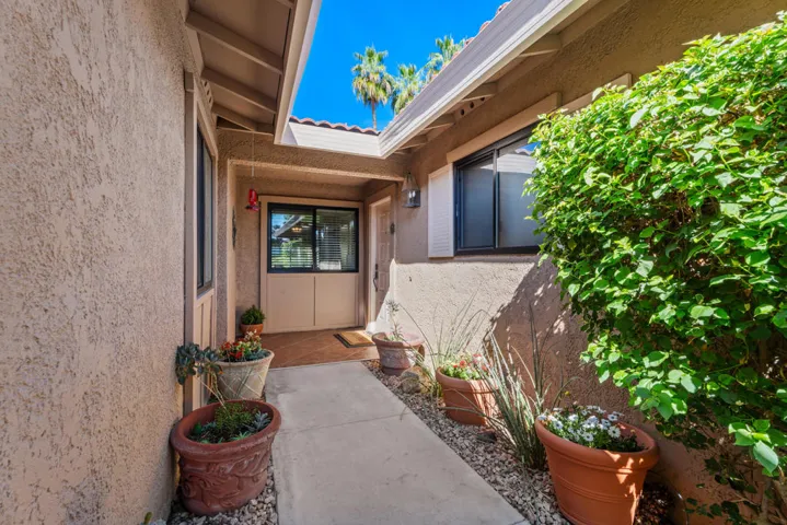 Front walkway and patio