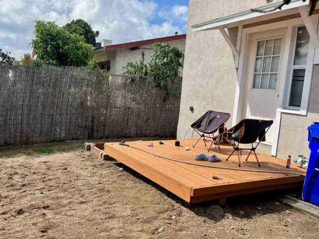 Two of the units have new decks.