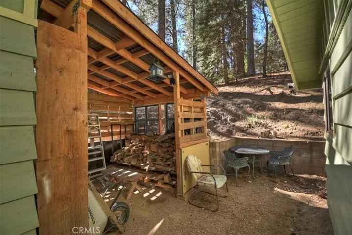 Outside storage space