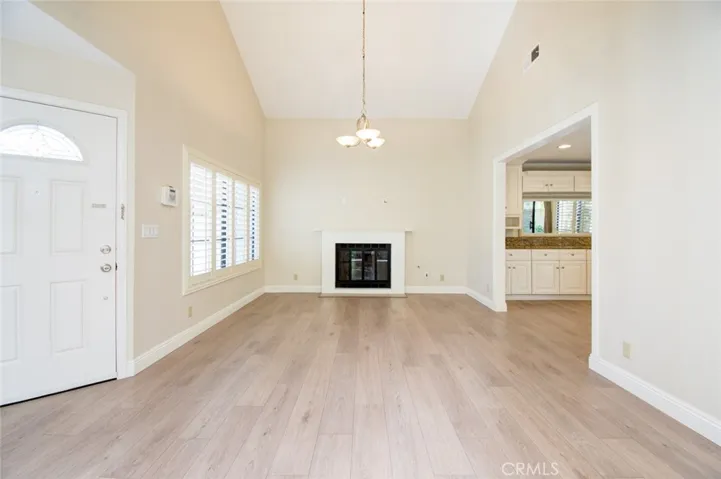 The spacious living room.