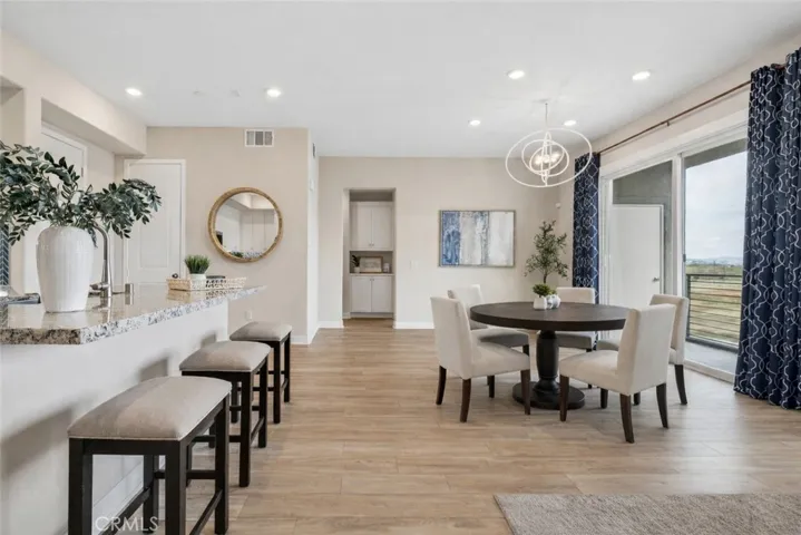 Virtually staged with dining set