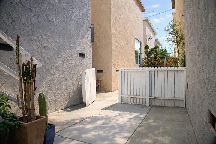 Quiet outdoor space ideal for relaxing and enjoying the South Bay climate.