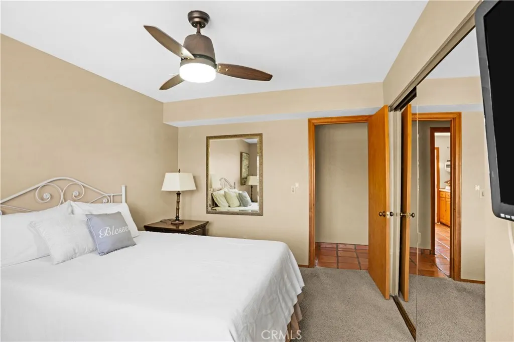 Bedroom #1 has mirrored closets