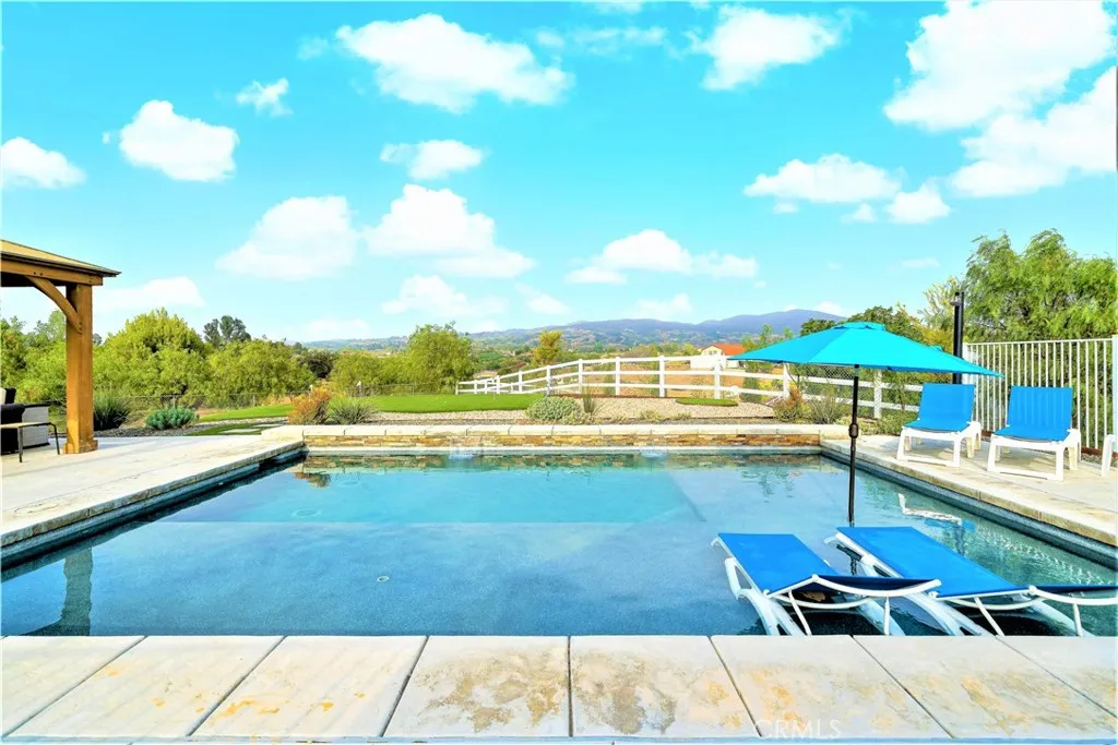 Resort style pool with wading area
