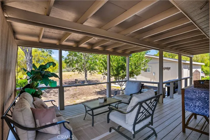 Patio of guest house