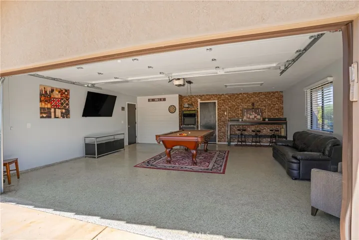Garage to main house can also be a man cave