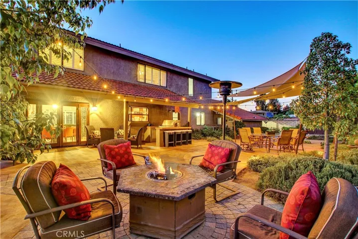 Backyard of main house has everything