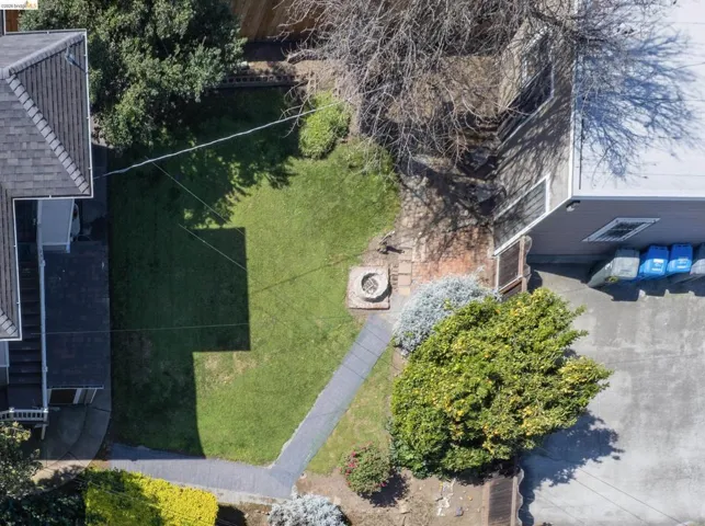 View from above of property