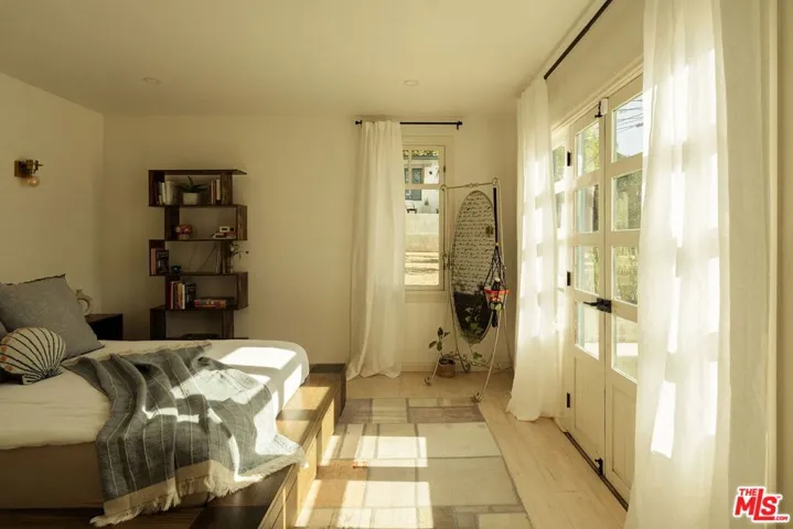 Primary bedroom with french do