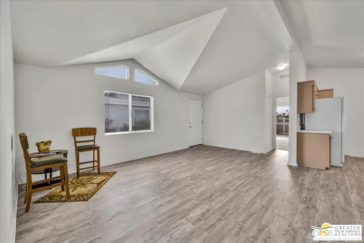 Living room vaulted ceiling