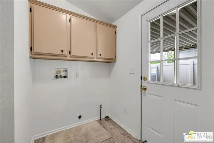 Interior laundry area
