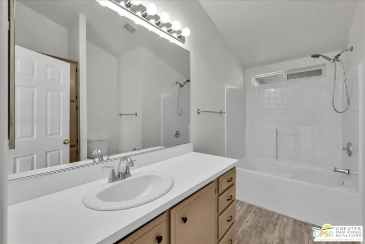Primary tub over shower
