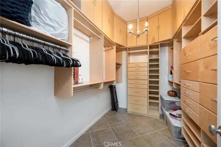 Walk-in Closet with custom storage