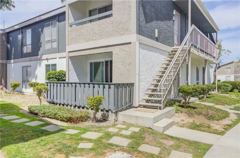 Exterior of patio for lower level condo.