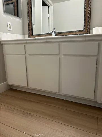 Bathroom vanity.