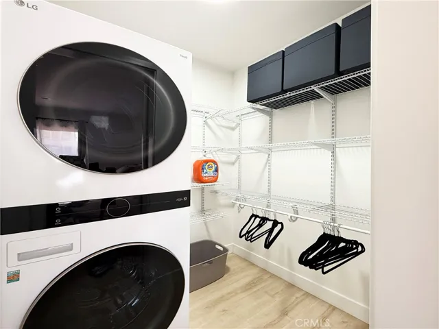 Inside laundry inside Walk in Closet
