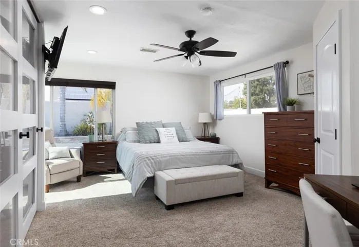 Primary Bedroom Rear Facing w/ slider to pool