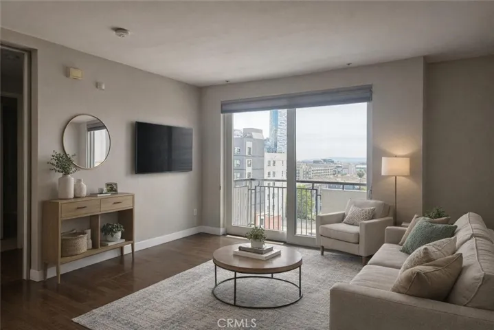 Living room-virtually staged