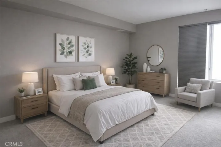 Bedroom-virtually staged