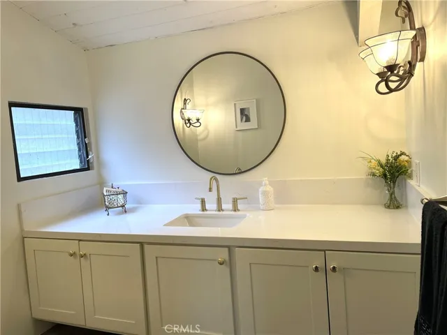 Recently remodeled powder room