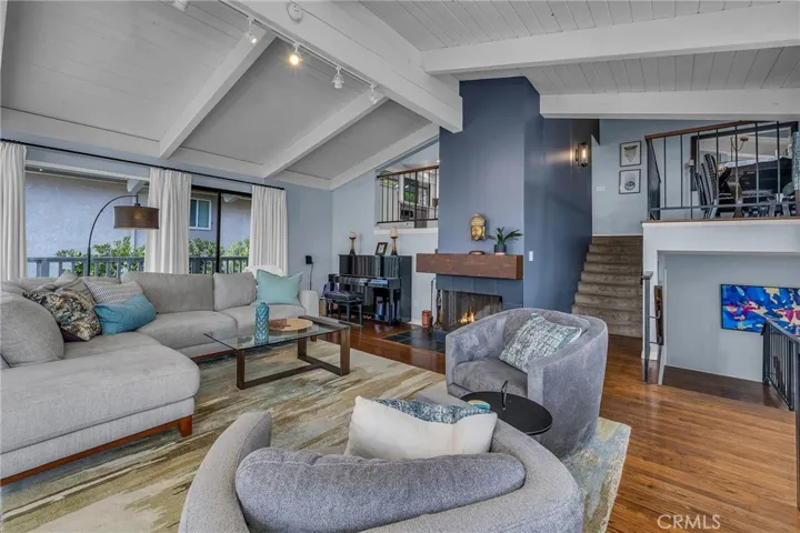 Living room with back to huge view