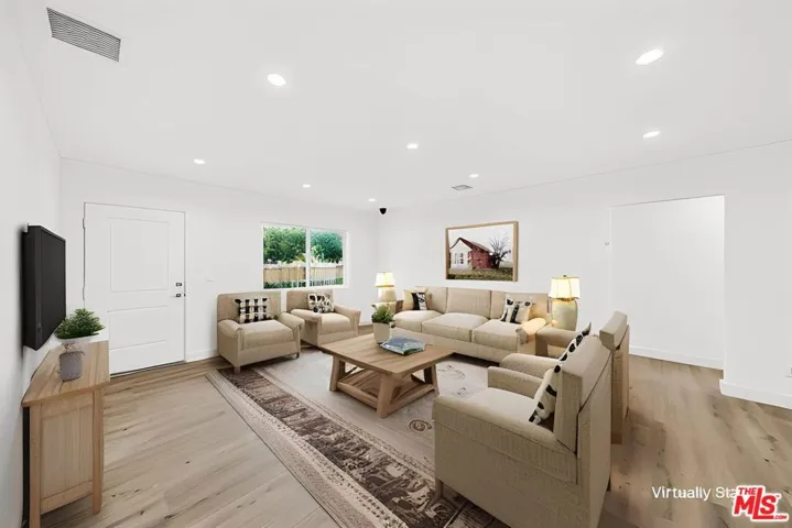 Virtually Staged Living Room