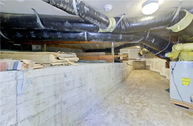 Basement/storage room at very bottom level of house
