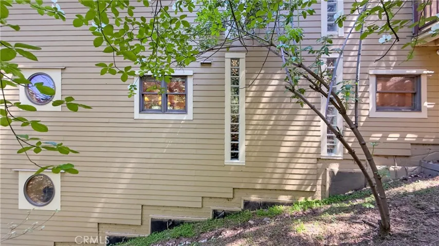 West side of house