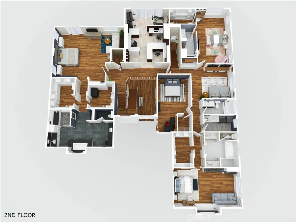 3D Floorplan of 2nd floor