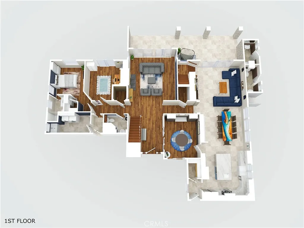 3D Floorplan of 1st floor